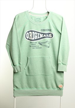 Vintage Converse Crewneck Long Sweatshirt Light Green