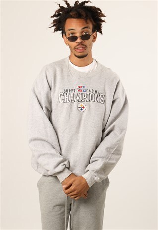 VINTAGE REEBOK NFL EMBROIDERED SWEATSHIRT
