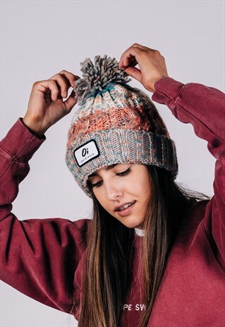 OUTSIDEIN PINK POMPOM HAT