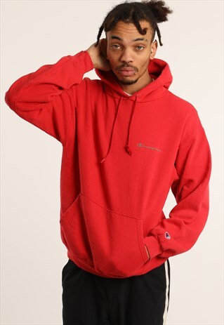 VINTAGE CHAMPION PRINT SPELLOUT HOODIE
