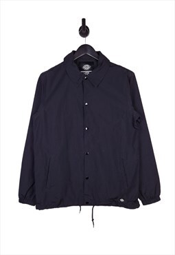 Men's Dickies Lightweight Windbreaker In Black Size Large