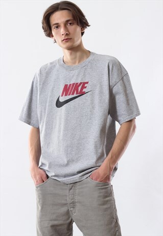 90'S VINTAGE MENS NIKE SPELL OUT BIG LOGO TEE T SHIRT