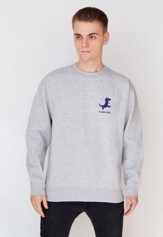 GREY TI AMO REX (NAVY) SWEATSHIRT