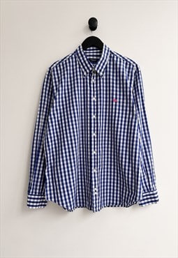 Burberry Blue White Check Shirt