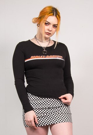 HARLEY-DAVIDSON 90'S BLACK LONG SLEEVE T-SHIRT