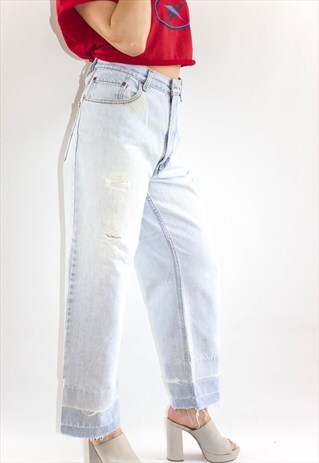 VINTAGE PLUS SIZE HIGH WAIST DISTRESSED LEVI'S 38/30