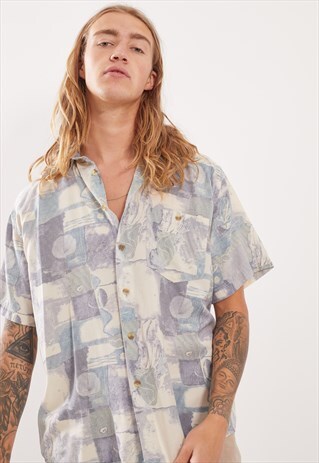 VINTAGE PATTERNED FESTIVAL SHORT SLEEVE SHIRT