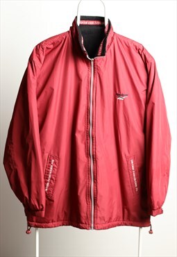 Vintage Reebok Reversible Windbreaker Fleece Jacket 