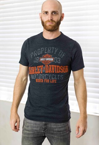 VINTAGE HARLEY-DAVIDSON T-SHIRT LOGO 90S X 5.4