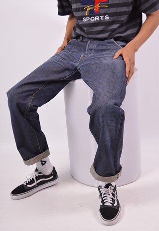 VINTAGE LEE JEANS STRAIGHT BLUE