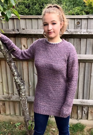 purple sequin jumper
