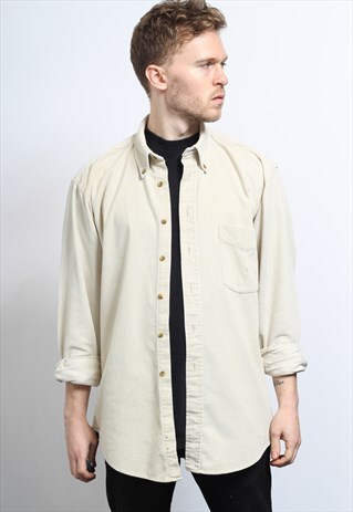 VINTAGE CORDUROY SHIRT CREAM