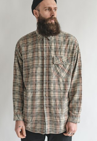 VINTAGE 90S GRUNGE CHECKERED SHIRT