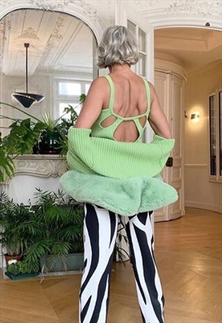PEGGY VEST IN PALM GREEN