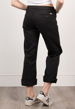 VINTAGE CARHARTT BLACK CHINOS TROUSERS
