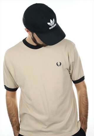 VINTAGE FRED PERRY SMALL LOGO T SHIRT TEE