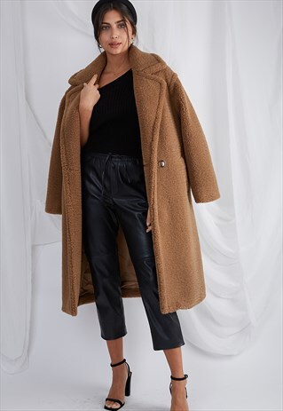 CAMEL TEDDY COAT