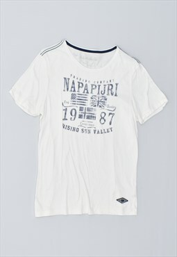 Vintage 90's Napapijri T-Shirt Top White