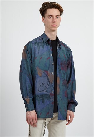 VINTAGE BLUE LONG SLEEVE SHIRT