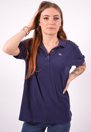 VINTAGE LACOSTE POLO SHIRT NAVY BLUE