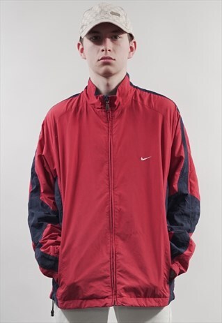 VINTAGE 90'S NIKE RED/ NAVY SPORTS JACKET