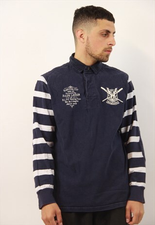 VINTAGE LONG SLEEVE RALPH LAUREN POLO-SHIRT