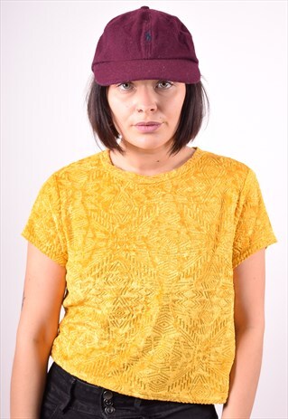 POLO RALPH LAUREN WOMENS VINTAGE CAP ONE SIZE MAROON 90'S