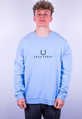 fred perry blue sweatshirt