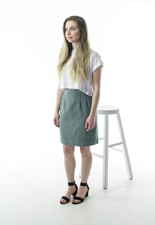 PENCIL HOUNDSTOOTH SKIRT / FITTED GRAPHIC SKIRT