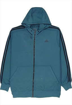 Adidas 90's Spellout Zip Up Hoodie XXLarge (2XL) Green