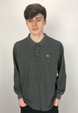 VINTAGE LACOSTE LONG SLEEVE POLO SHIRT