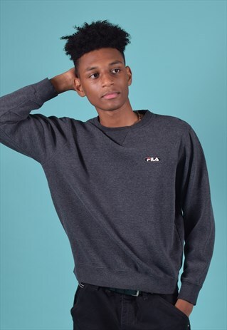 VINTAGE FILA ASPHALT GREY SWEATSHIRT