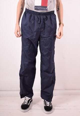 NIKE MENS VINTAGE TRACKSUIT TROUSERS XL BLUE 90S
