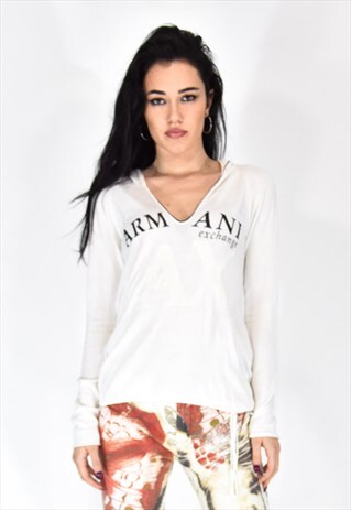 ARMANI EXCHANGE WHITE SPORT JERSEY