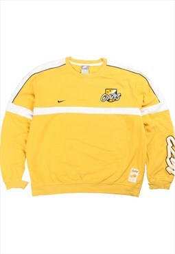 Vintage  Nike Sweatshirt Heavyweight Crewneck Premium Yellow