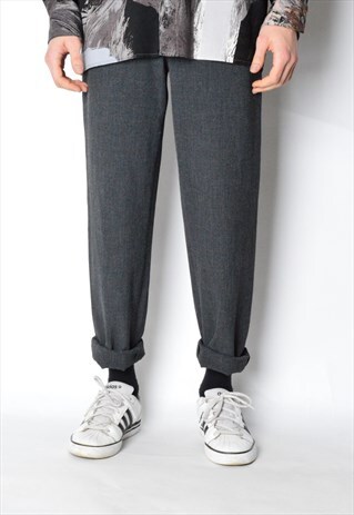 VINTAGE 90S UNISEX GREY MINIMALIST PANTS