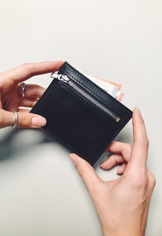 WALLET SLIM FIT, NICKEL ZIPPER