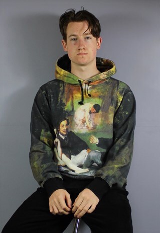 VINTAGE SUPREME LE BAIN HOODIE IN MULTICOLOUR WITH PRINTED L