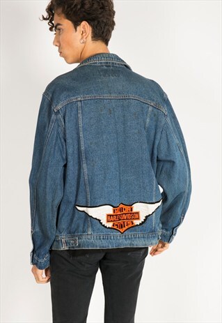 LAST UNIT SALE / VINTAGE 80S WRANGLER PATCHED DENIM JACKET