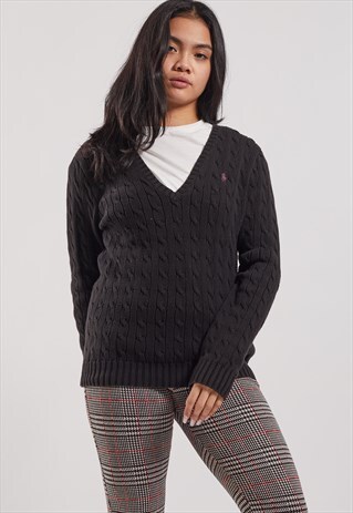 VINTAGE RALPH LAUREN V-NECK JUMPER