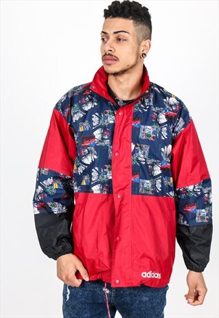 ADIDAS VINTAGE ADIDAS WINDBREAKER JACKET J206
