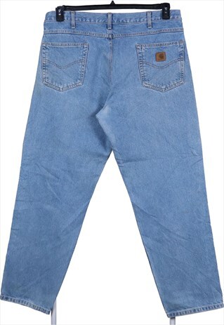 Vintage 90's Carhartt Jeans / Pants Relaxed Fit Denim Blue