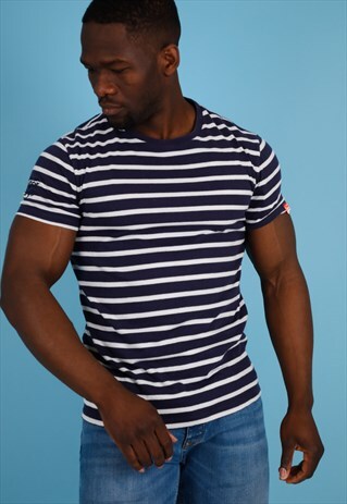 VINTAGE SUPERDRY STRIPE T-SHIRT NT30B