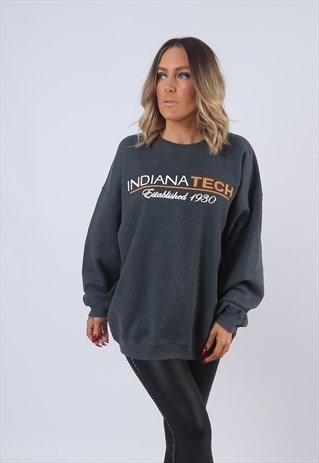 SWEATSHIRT JUMPER INDIANA TECH OVERSIZED UK 18 (EMBA)