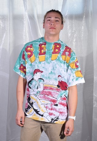VINTAGE MULTI COLOUR BASEBALL TEE