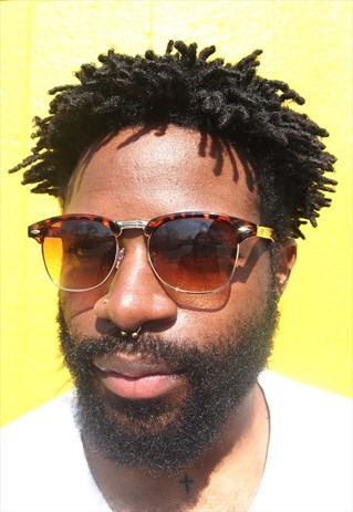 BROWN LENS TORTOISE FRAME SUNGLASSES