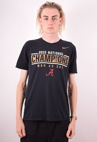 NIKE MENS VINTAGE T-SHIRT TOP MEDIUM BLACK