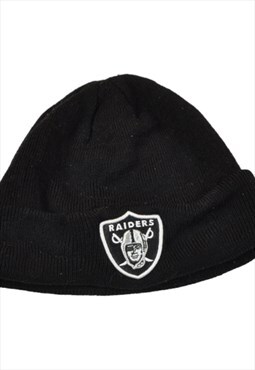 Vintage NFL Raiders Beanie Hat Black