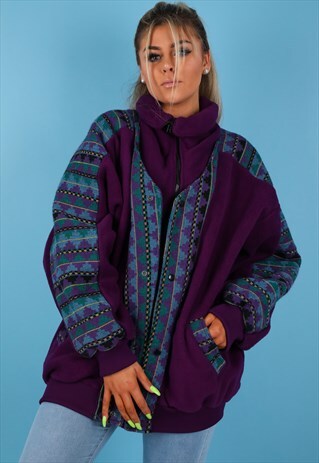 VINTAGE FLEECE JACKET IN MULTI NJ606