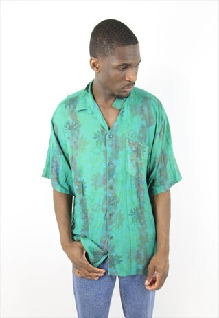 VINTAGE ABSTRACT 90'S PATTERNED SHIRT